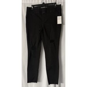NWT Old Navy Womens Black Skinny Distressed Rockstar Jeggings Jeans Size 10